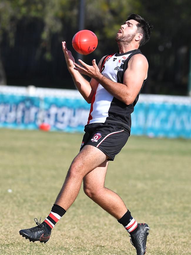 Morningside player Kelly Castle in action during round 8. Picture, John Gass