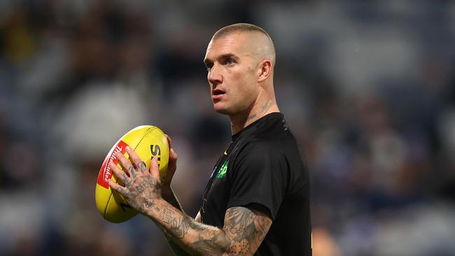 Geelong will face a new-looking Richmond outfit without many of its premiership heroes, including Dustin Marin. Picture: Graham Denholm/Getty Images.