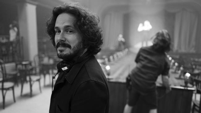 Edgar Wright on the set of One Night in Soho.