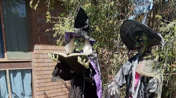 Peter and Justine Walle decorate their Lavington home for Halloween every year.