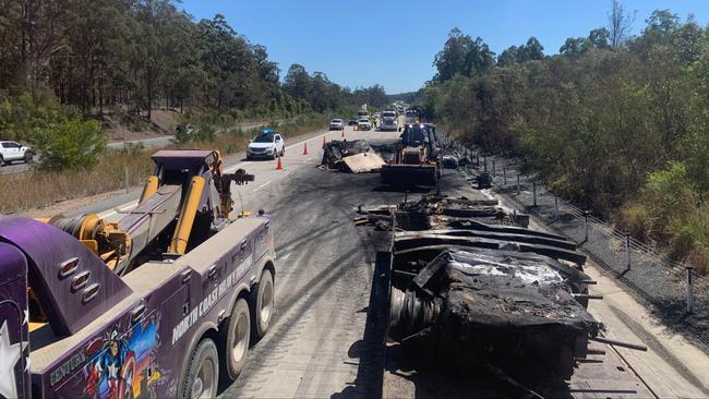 The incident caused major disruption on the Pacfic Highway today.