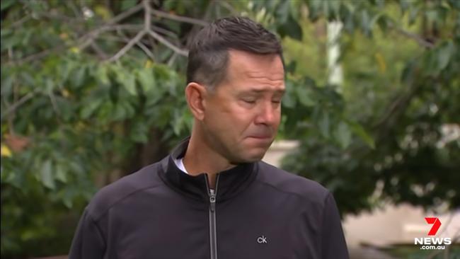 Ricky Ponting speaks to 7News. Photo: YouTube, 7News Australia.