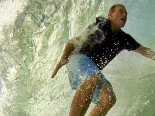 Lee Jonsson, of East Ballina, was attacked by a shark at Shelly Beach, Ballina.