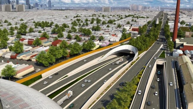 How the East West Link could look. Picture: Supplied