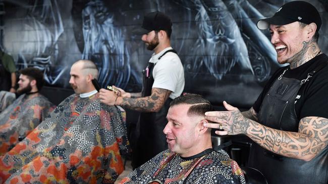 Forever Barbers is doing great work in the community. Picture: Patrick Woods.