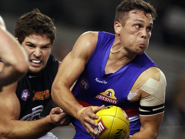 Patrick Veszpremi in action during his AFL days.