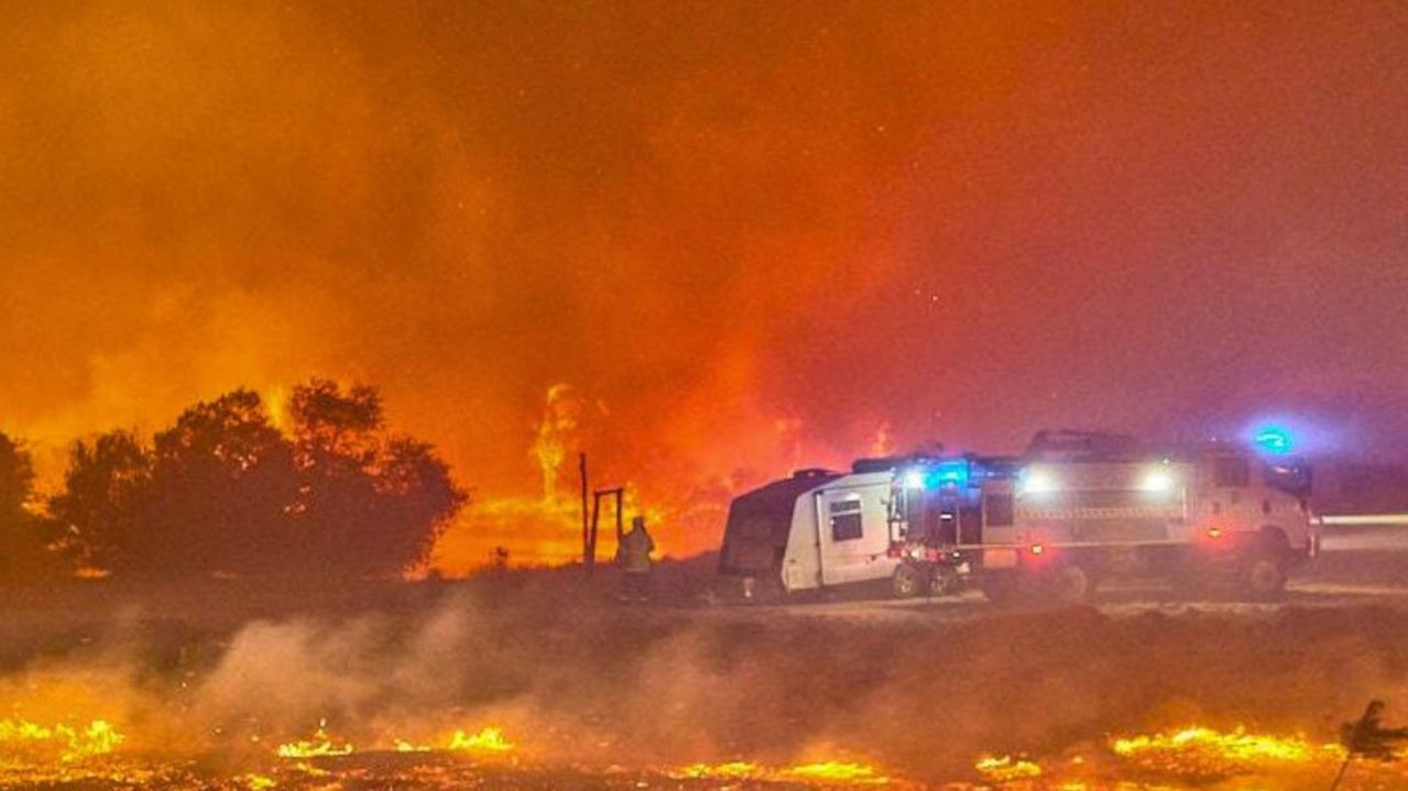 WA residents are urged to “leave now” as the bushfire rages. Picture: Department of Fire and Emergency Services WA