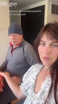 Bruce Willis appears frail as he holds daughter Scout's hand in new video