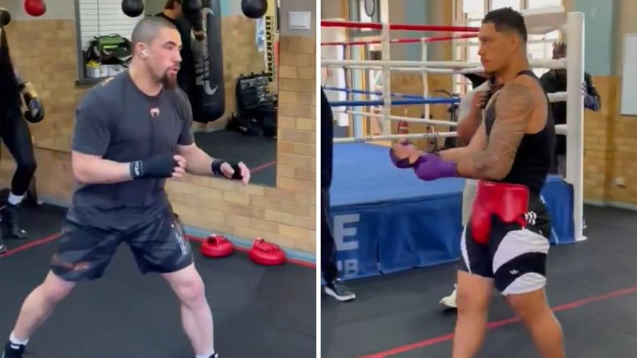 Rob Whittaker and Jai Opp sparring session