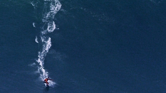 Maya Gabeira competing at Nazare where in 2013 she nearly drowned.