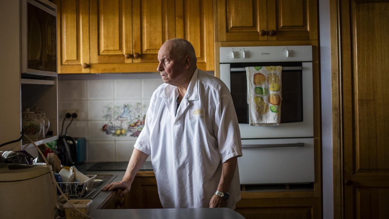 Butcher Philip "Robbo" Robinson at his home in Rosetta after the sentencing of Cheryl Ann Kendall who defrauded over $400,000 from his former business. Picture: Richard Jupe