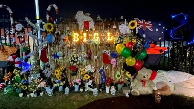 The memorial site where Mr Schloeffel died has continued to grow, even six months on. Picture: supplied