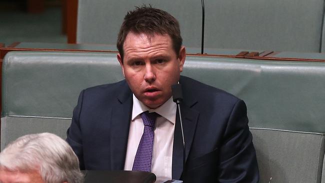 Andrew Broad in Question Time in the House of Representatives Chamber at Parliament House in Canberra. Picture: Kym Smith