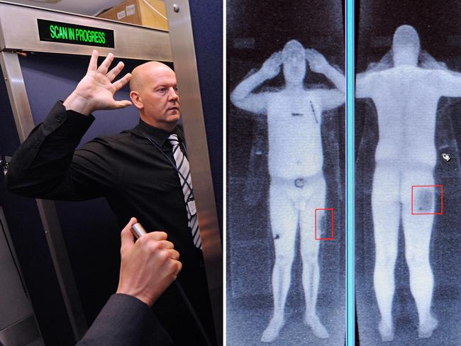 Full body scans, as practised in the US and the UK (above) could become mandatory at all Australian airports as security is ramped up.