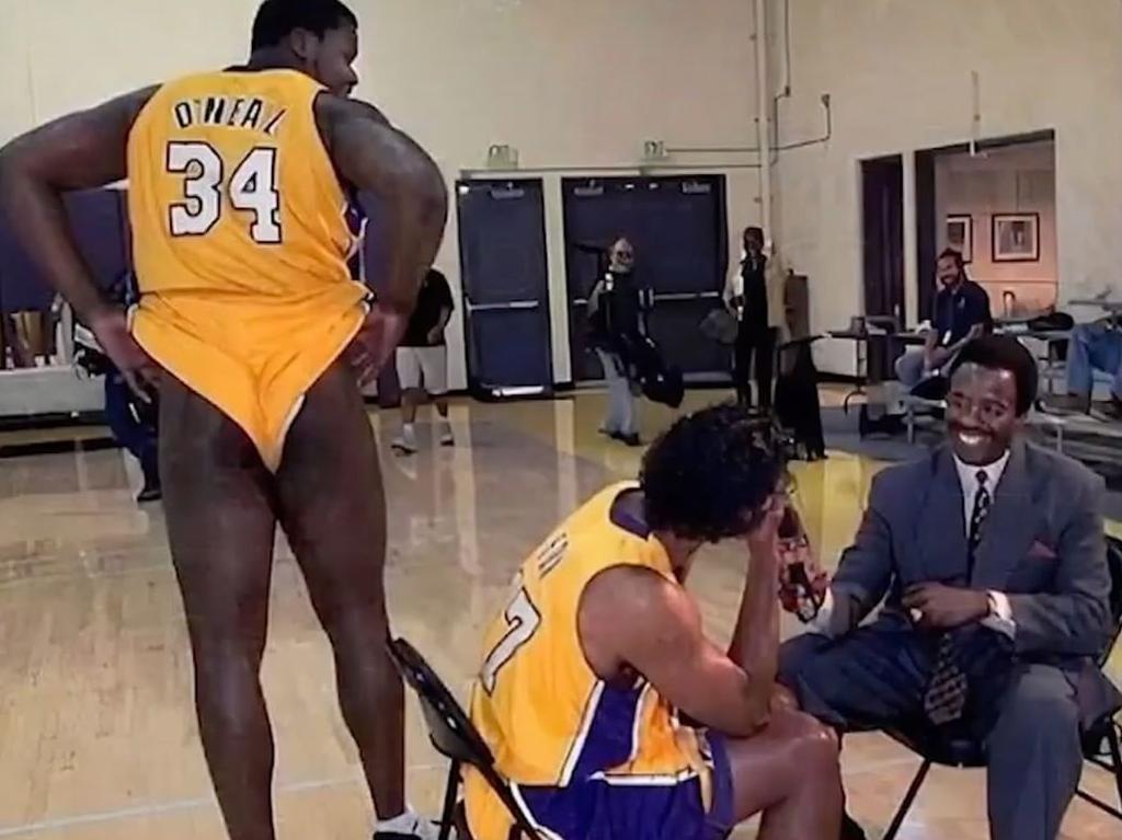 NBA News Shaquille ONeal LA Lakers Media Day Photo With Rick Fox News Com Au