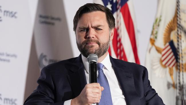 US Vice-President JD Vance at the Munich Leaders Meeting in Washington. Picture: AP