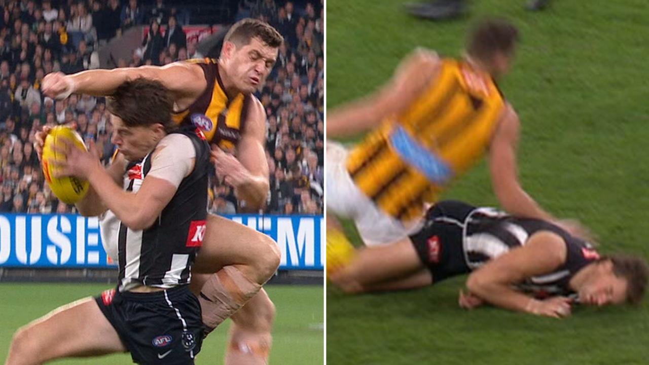 Hawk learns fate over brutal high shot