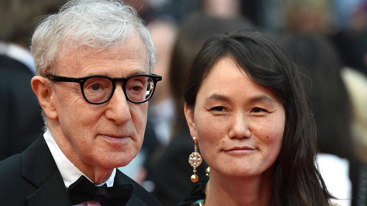 Allen and wife Soon-Yi Previn. Picture: AFP