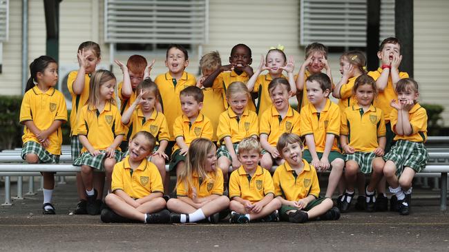 Lisarow Public School’s best silliest faces. Picture: Sue Graham