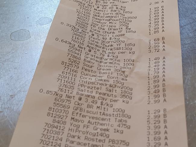 Stark truth hidden in Aldi receipt