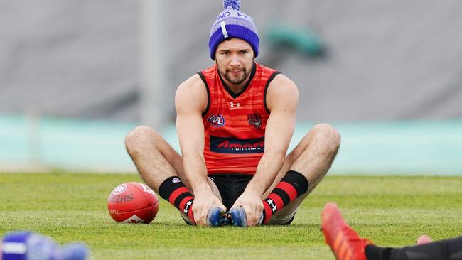 Conor McKenna at Essendon training.