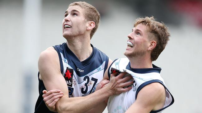 Riley Bowman (left) in action for Vic Country this year. Picture: Michael Klein