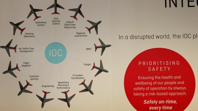 More than 10 different divisions of Qantas form the IOC. Picture: Jane Dempster