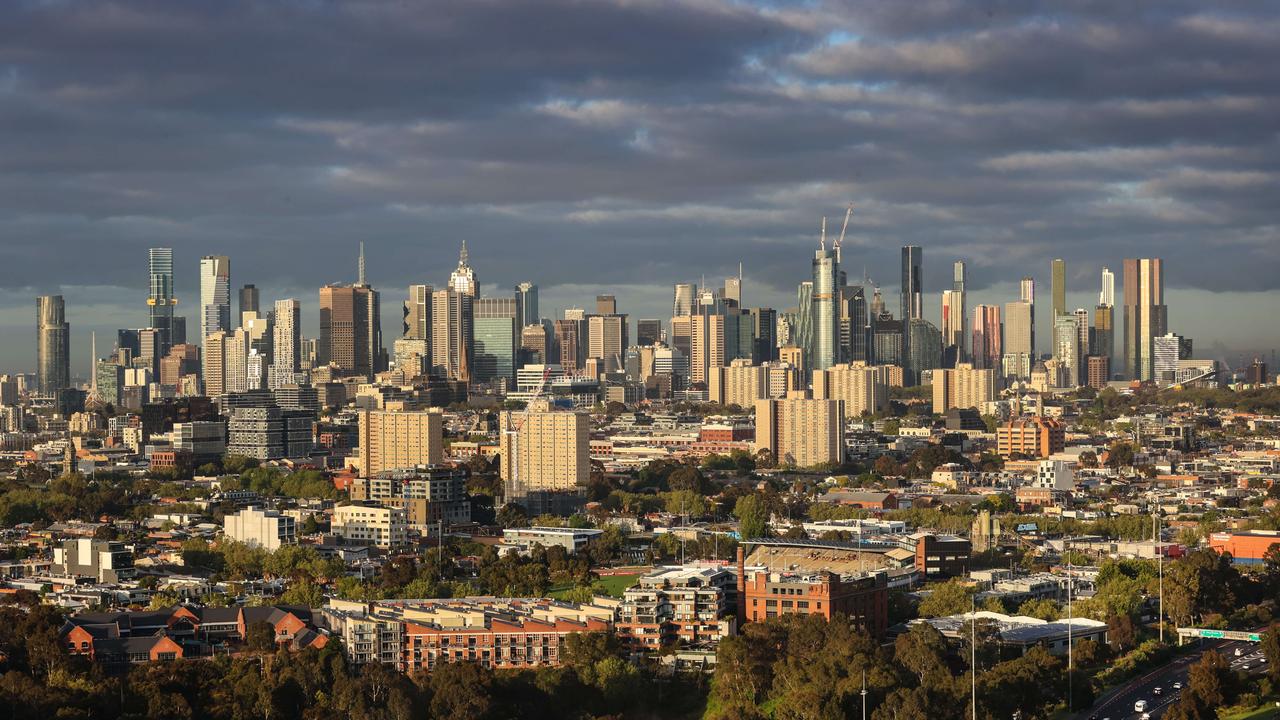 View of Melbourne’s CBD. Picture: David Caird