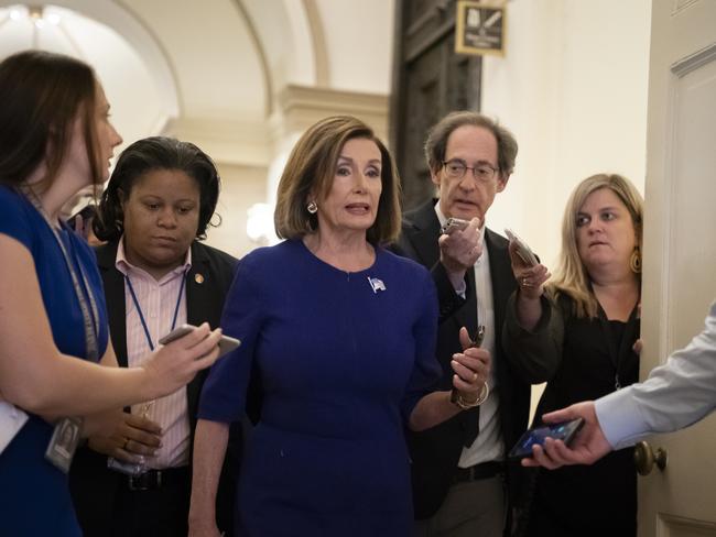 Nancy Pelosi was the break on impeachment process until today. Picture: Scott Applewhite