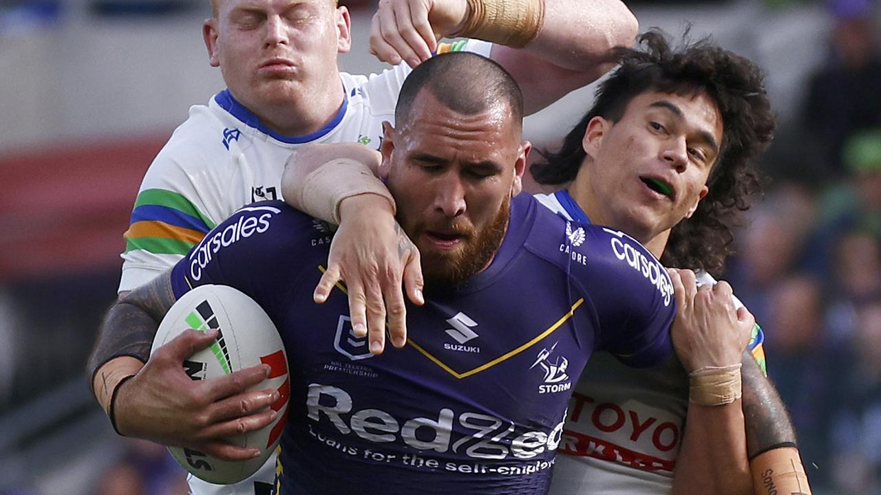 Asofa-Solomona tries to create chaos. Picture: Daniel Pockett/Getty Images