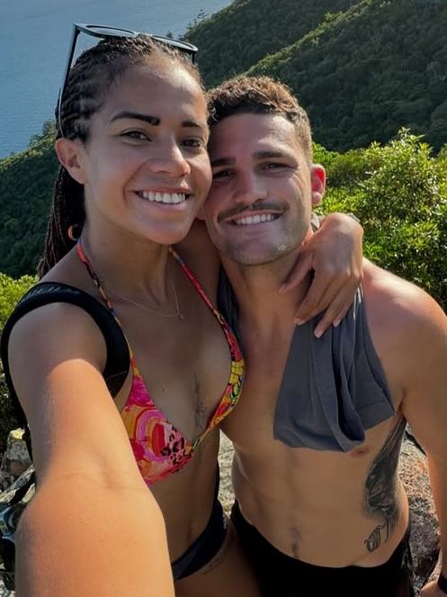 Nathan Cleary and Mary Fowlercontinue to spend time together whatever chance they get. Picture: Instagram