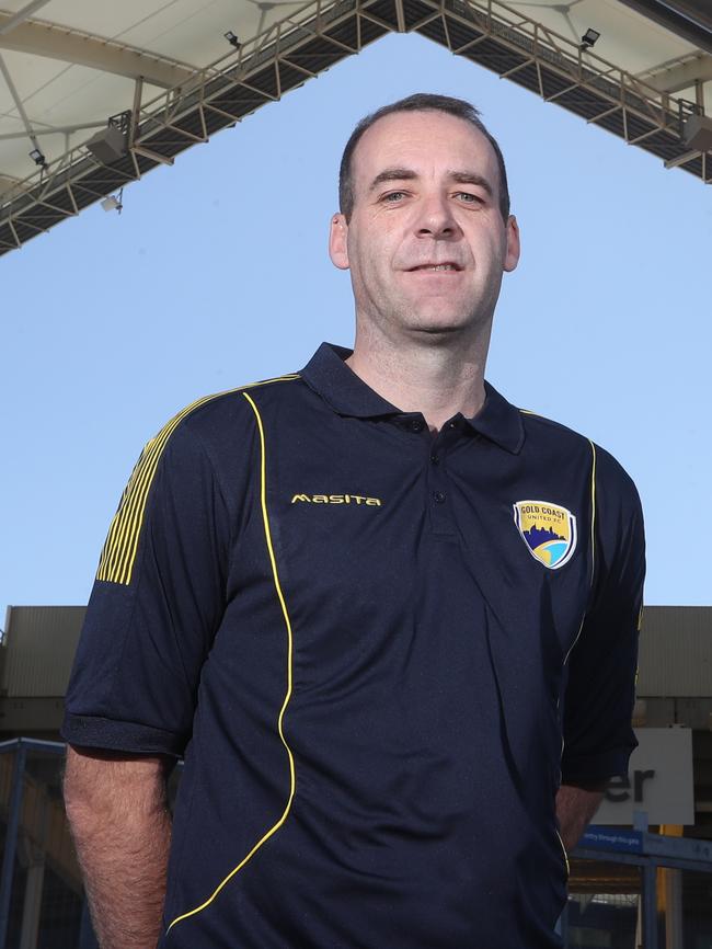 Gold Coast United coach Kristian Rees. Picture: Richard Gosling