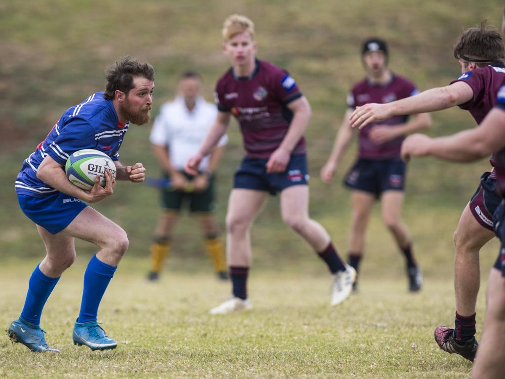 Ben Vogler of USQ against Toowoomba Bears in Downs Rugby Risdon Cup round 11 rugby union at USQ, Saturday, June 19, 2021. Picture: Kevin Farmer