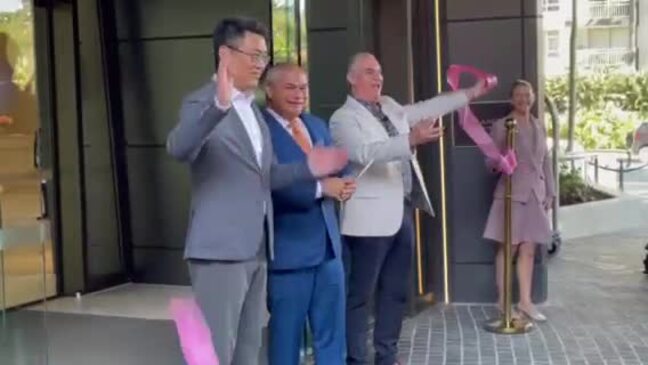 Ribbon cutting at The Langham, Gold Coast opening