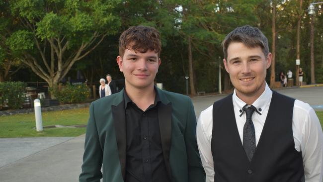Ethan Mcneill and Jay Myers at Runcorn State High School 2023 formal. Photos: Georgie Walker.