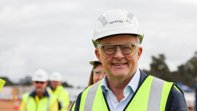 Prime Minister Anthony Albanese at Collie Power Station in September. Picture: Supplied