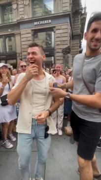 Man proposes to partner at Taylor Swift sing along in Vienna following show cancellation