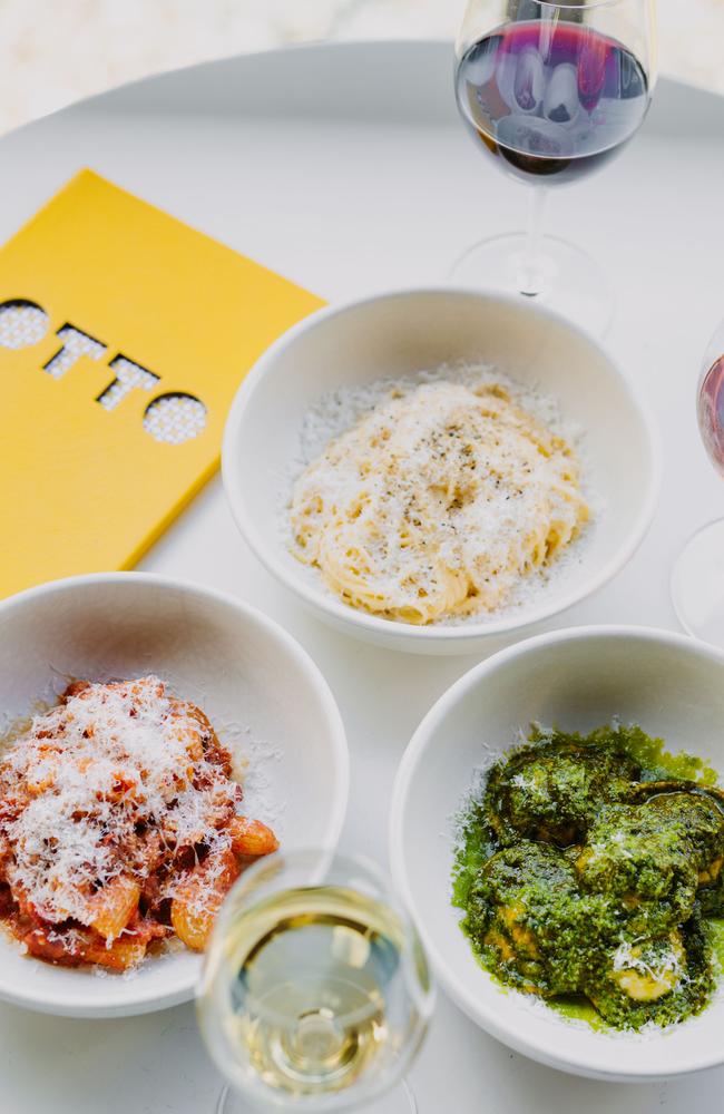 Simple but appealing: Otto Osteria’s pasta options.