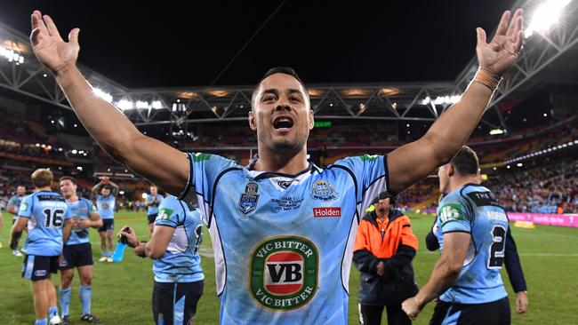 Jarryd Hayne’s glittering football career ended in disgrace when he was accused then convicted of rape. Picture: AAP Image