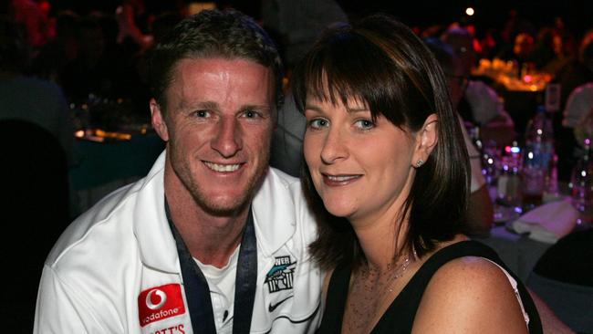 Damien Hardwick and his wife Danielle.