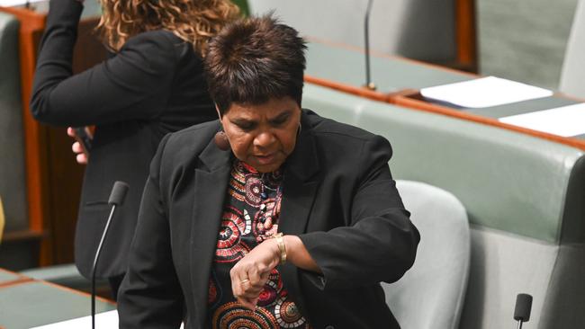 Member for Lingiari, Marion Scrymgour in the House of Representatives at Parliament House in Canberra. Picture: NCA NewsWire / Martin Ollman