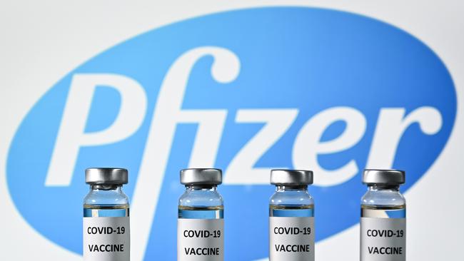 Pfizer’s COVID-19 vaccine has an efficacy rate of more than 90 per cent. Picture: AFP