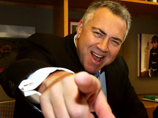 Treasurer Joe Hockey ... has he got a deal for you! Picture: Kym Smith