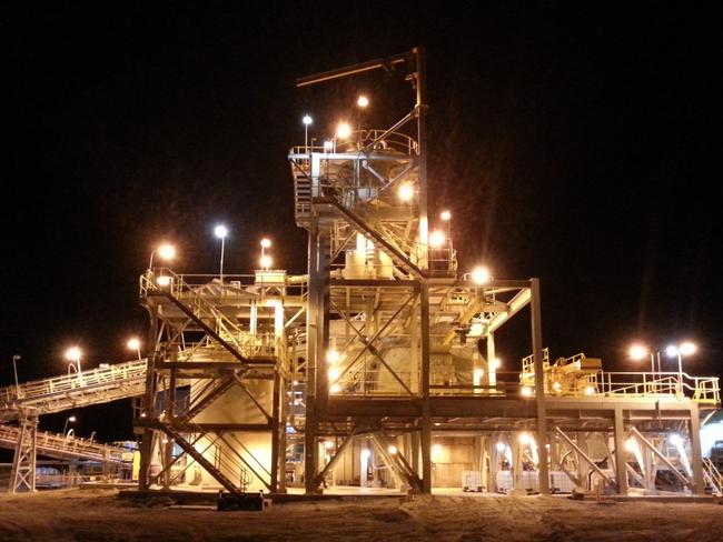 The processing plant at Evolution Mining's Mount Carlton gold mine south of Townsville. The mine is progressing a $60 million plant and underground development.