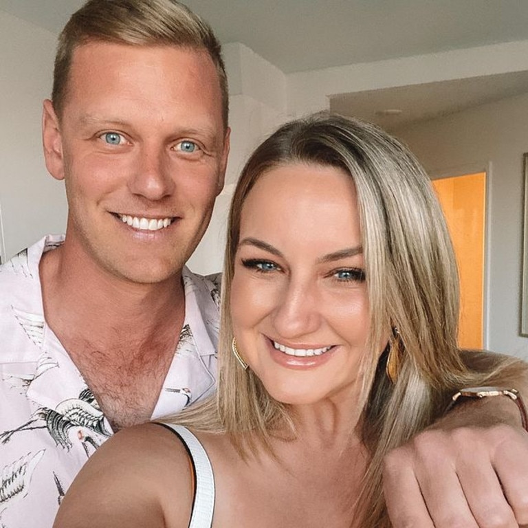 Alisha Aitken-Radburn pictured with current boyfriend Glenn Smith. Picture: Instagram