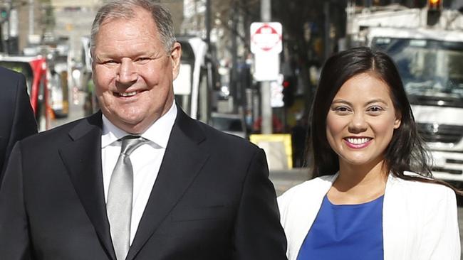 Lord Mayor Robert Doyle and Tessa Sullivan. Picture: David Caird