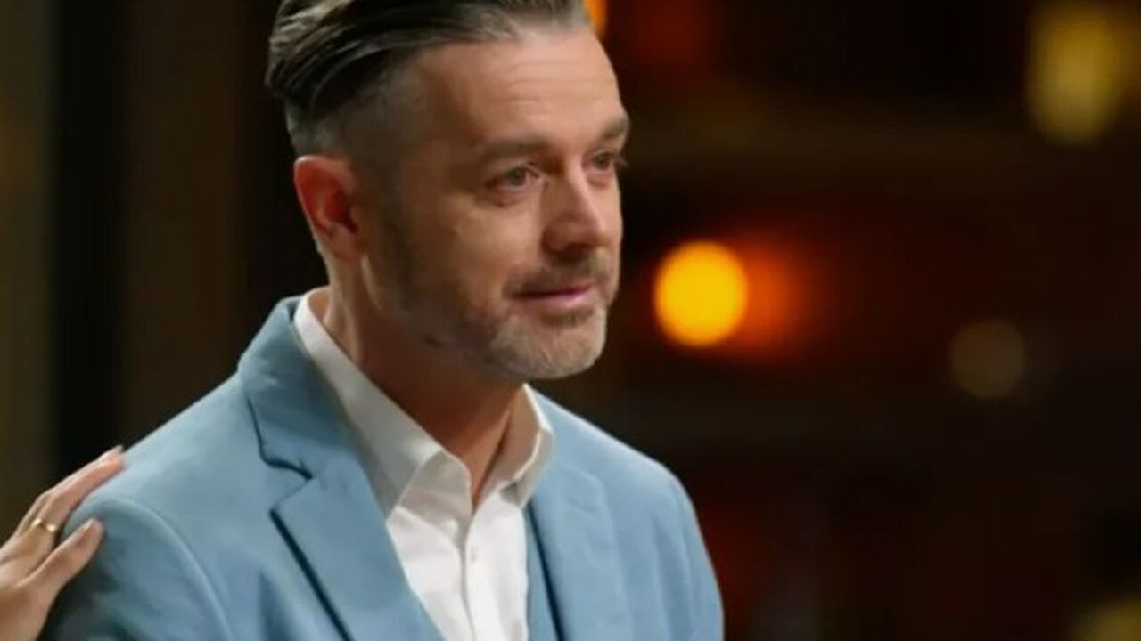 He became emotional while one of the final four contestants read a letter from home on the second to last episode of the season. Picture: Channel 10