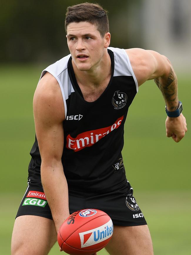 Pie Jack Crisp became a SuperCoach star as a mainstay of the Pies’s running game. Picture: Getty Images