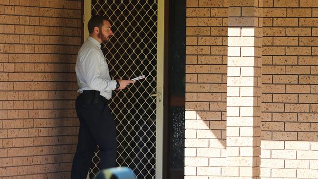 Police at the scene of a murder in Metford, Picture: Peter Lorimer,