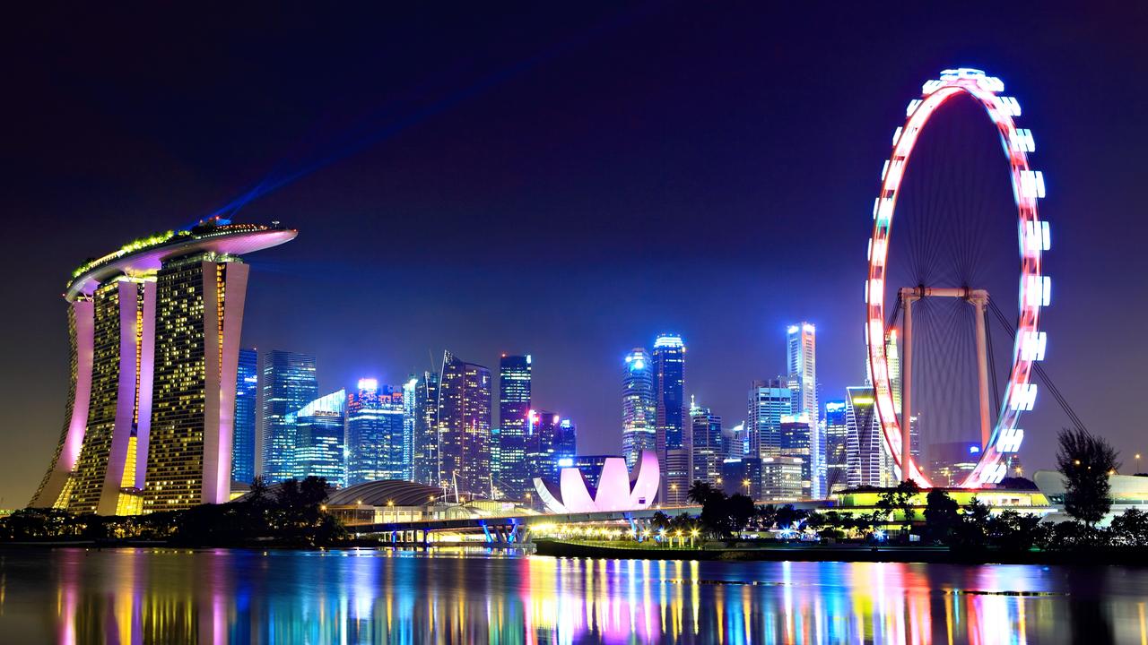 Enjoy the Singapore skyline at night. Picture: Supplied.